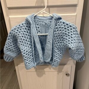 Blue Crochet Toddlers Bluey Sweater